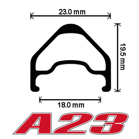 A23 20" - 406 - Machined Side Wall