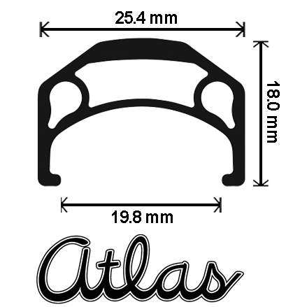 Atlas 26" - Non Machined Side Wall