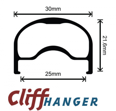 Cliffhanger 20" - 406 - Non Machined Side Wall