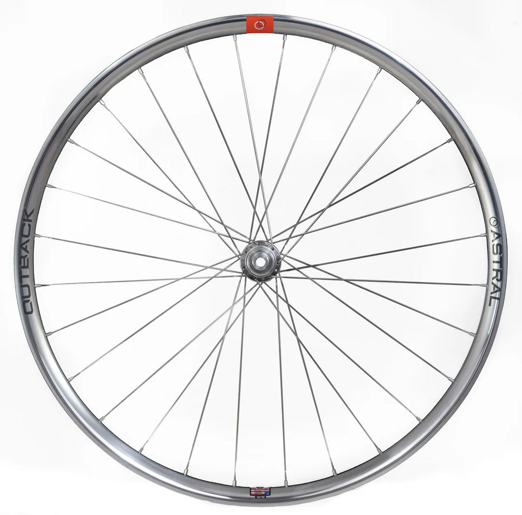 Polished Silver Outback Wheelset, 700c with White Industries CLD hubs