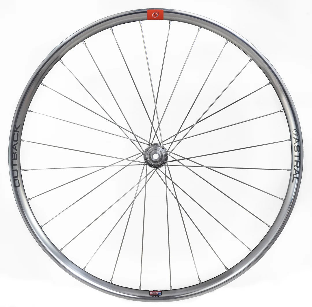 Polished Silver Outback Wheelset, 700c with White Industries CLD hubs