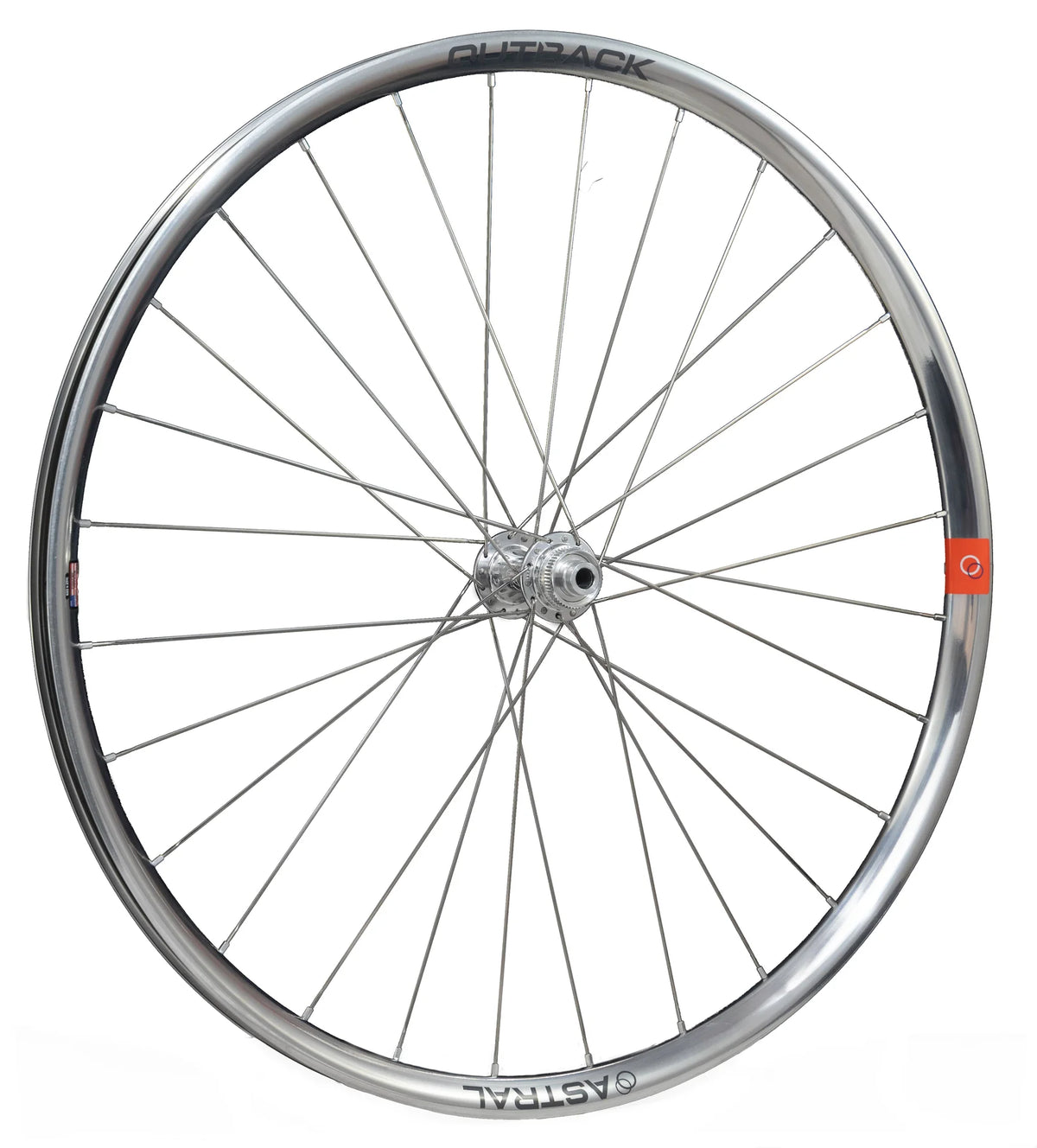 Polished Silver Outback Wheelset, 700c with White Industries CLD hubs