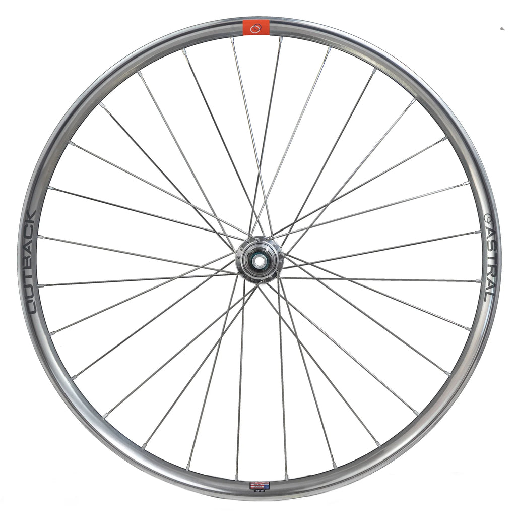 Polished Silver Outback Wheelset, 700c with White Industries CLD hubs