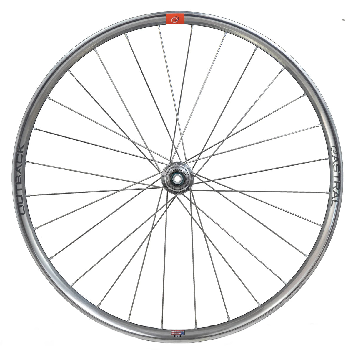 Polished Silver Outback Wheelset, 700c with White Industries CLD hubs