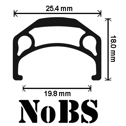 NoBS 26" - Non Machined Side Wall
