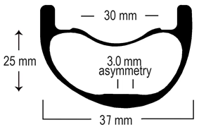 Backbone Carbon X Rim, 27.5"