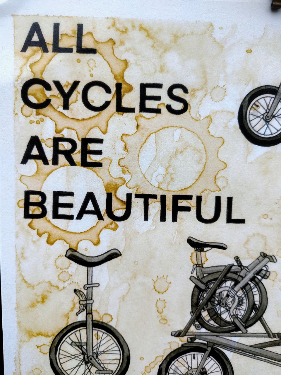 All Cyclists Are Beautiful print by Safety Third 23